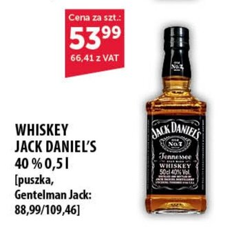 Eurocash WHISKEY JACK DANIEL'S 40% 0,5l oferta
