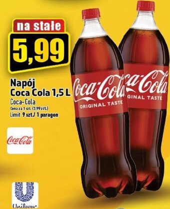 Topaz Napój Coca Cola 1,5 L oferta