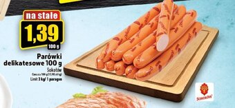 Topaz Parówki delikatesowe 100 g oferta