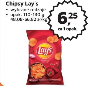 Odido Lay's chipsy ziemniaczane o smaku papryki 130 g oferta