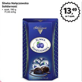 Odido Solidarność śliwka nałęczowska w czekoladzie 190 g oferta