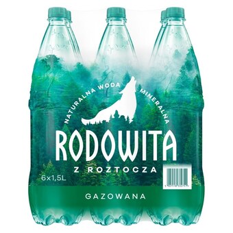 E.Leclerc Rodowita z roztocza naturalna woda mineralna gazowana 6 x 1,5 l oferta