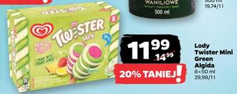 Netto Lody twister mini green algida oferta