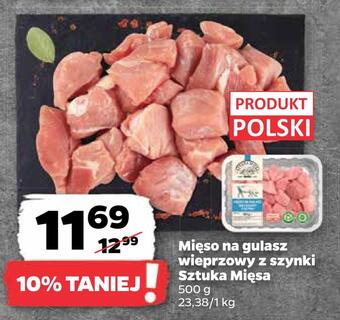 Netto Mięso na gulasz wieprzowy z szynki sztuka mięsa oferta