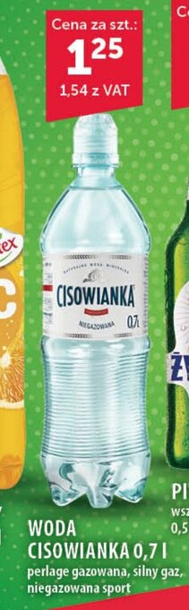Eurocash WODA CISOWIANKA 0,7l oferta