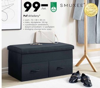 Puf składany 76x38x38cm SMUKEE