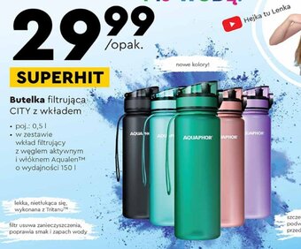 Biedronka Butelka filtrująca CITY z wkładem AQUAPHOR oferta