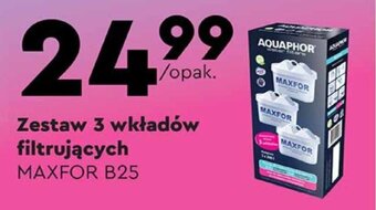 Biedronka Zestaw 3 wkładów filtrujących MAXFOR B25 oferta