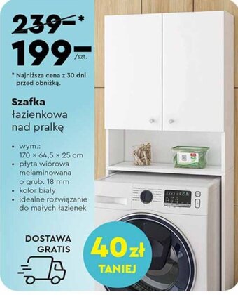 Biedronka Szafka łazienkowa nad pralkę oferta