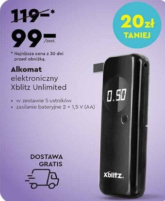 Biedronka Alkomat elektroniczny Xblitz Unlimited oferta
