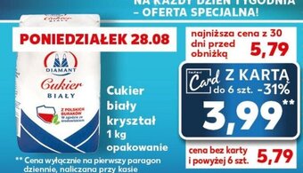 Kaufland Cukier biały kryształ 1 kg oferta