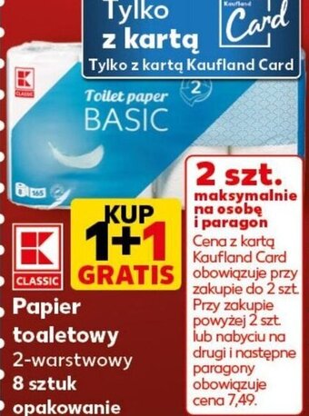 Kaufland Papier toaletowy 2-warstwowy 8 sztuk oferta