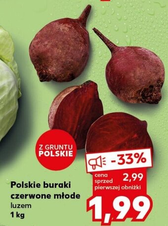 Kaufland Polskie buraki czerwone młode 1kg oferta