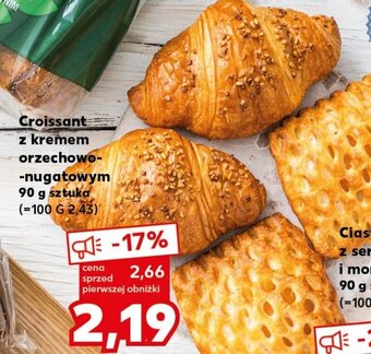 Kaufland Croissant z kremem orzechowo-nugatowym 90g oferta