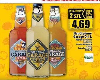 Topaz Napój piwny Garage 0,4 L oferta