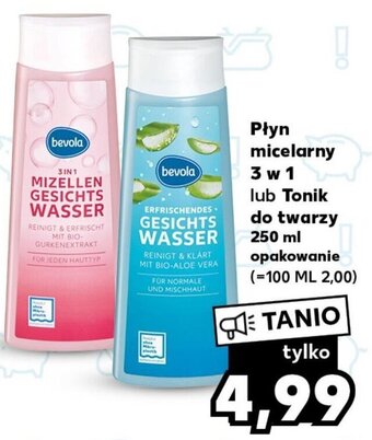 Kaufland Płyn micelarny 3 w 1 lub Tonik do twarzy 250 ml oferta