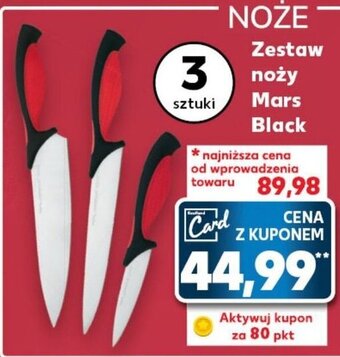 Kaufland Zestaw 3 noży Mars Black oferta