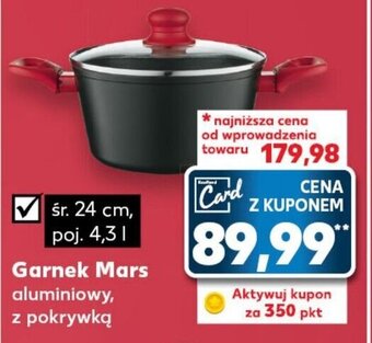 Kaufland Garnek Mars aluminiowy, z pokrywką oferta