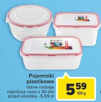Carrefour Pojemniki plastikowe 100g oferta