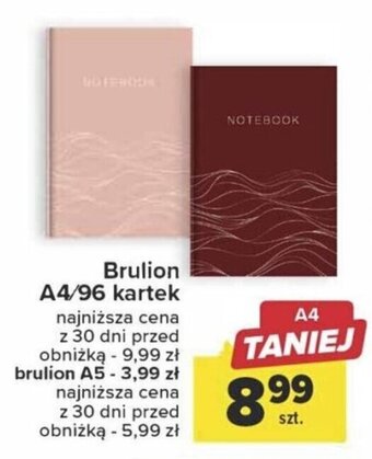 Carrefour Brulion A4/96 kartek oferta