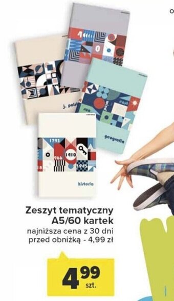 Carrefour Zeszyt tematyczny A5/60 kartek oferta