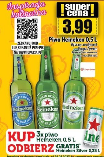 Piwo Heineken 0,5 L