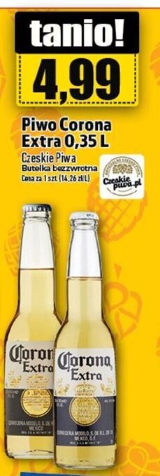 Piwo Corona Extra 0,35 L