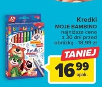 Carrefour Kredki MOJE BAMBINO oferta