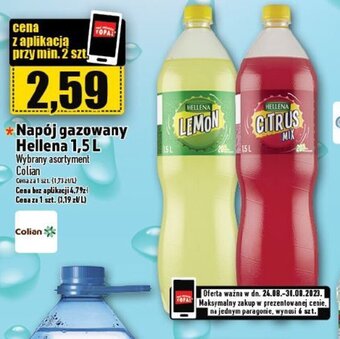 Topaz *Napój gazowany Hellena 1,5 L oferta