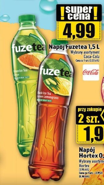 Topaz Napój Fuzetea 1,5 L oferta