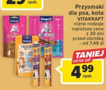 Carrefour Przysmaki dla psa, kota VITAKRAFT oferta