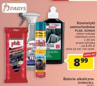 Carrefour Kosmetyki samochodowe PLAK, SONAX oferta