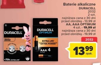 Carrefour Baterie alkaliczne DURACELL 2032 2szt. oferta