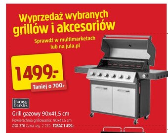Jula Grill gazowy 90x41,5 cm oferta