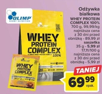 Carrefour Odżywka białkowa WHEY PROTEIN COMPLEX 100% 700 g oferta