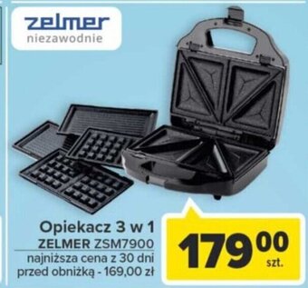 Carrefour Opiekacz 3 w 1 ZELMER ZSM7900 oferta
