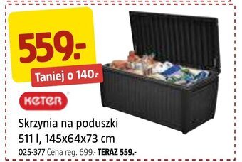 Jula Skrzynia na poduszki 511 l, 145x64x73 cm oferta