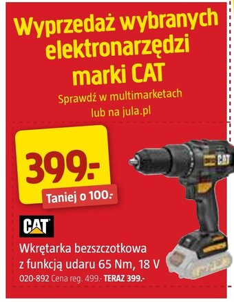 Jula Wkrętarka bezszczotkowa z funkcją udaru 65 Nm, 18 V oferta