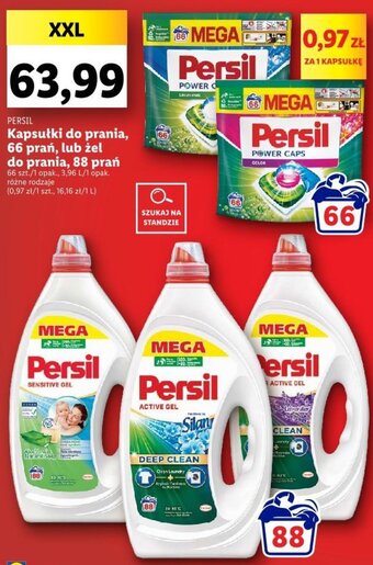 Lidl PERSIL Kapsułki do prania, 66 prań, lub żel do prania, 88 prań oferta