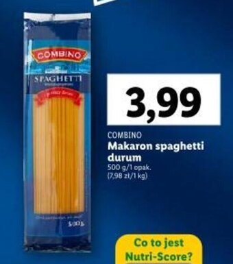 Lidl COMBINO Makaron spaghetti durum 500g oferta