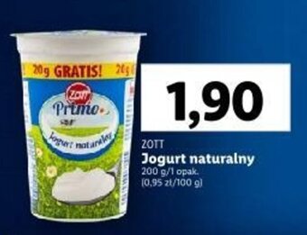 Lidl ZOTT Jogurt naturalny 200 g oferta