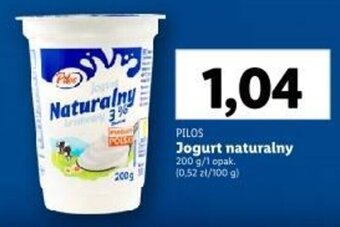Lidl PILOS Jogurt naturalny 200g oferta