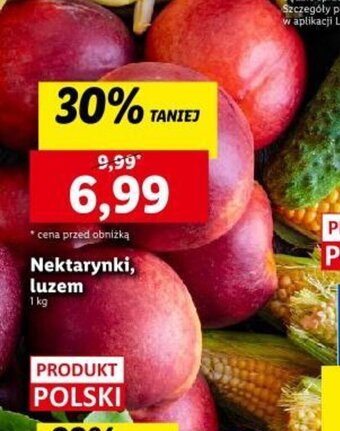 Lidl Nektarynki, luzem 1 kg oferta