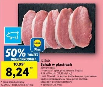 Lidl RZEŹNIK Schab w plastrach 360g oferta