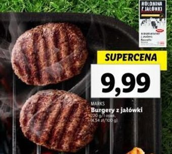 Lidl MARKS Burgery z jałówki 220 g oferta