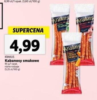 Lidl KRAKUS Kabanosy smakowe 95g oferta