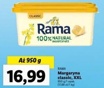 Lidl RAMA Margaryna classic, XXL 950 g oferta