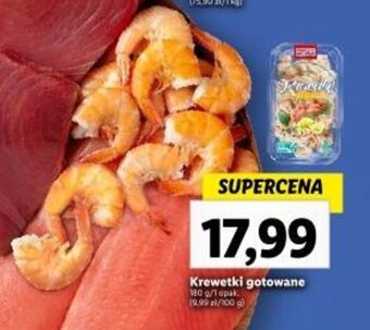Lidl Krewetki gotowane 180g oferta
