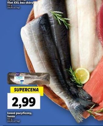 Lidl Łosoś pacyficzny, tusza 100 g oferta