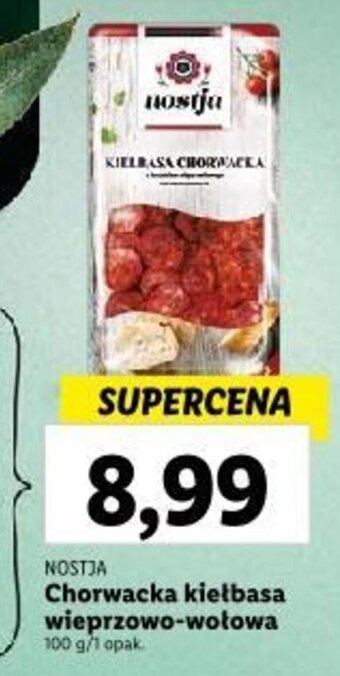 Lidl NOSTJA Chorwacka kiełbasa wieprzowo-wołowa 100 g oferta